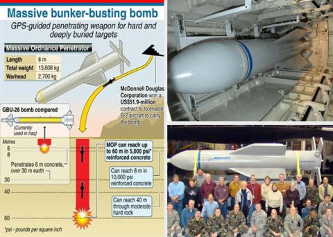 Nga dùng bom khoan sâu 20m gây kinh hoảng ở Syria