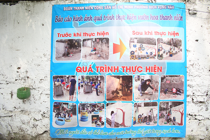 Xóa bãi rác tự phát bằng điểm hoa sắc màu