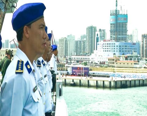 Hình ảnh tàu Cảnh sát biển Việt Nam tại Trung Quốc