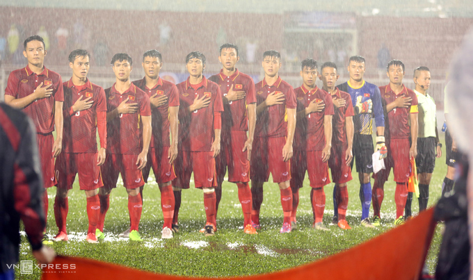 Trận thủy chiến giữa Việt Nam và Đông Timor ở sân Thống Nhất