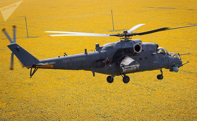 Trực thăng chiến đấu Mi-35M của Nga phô diễn sức mạnh