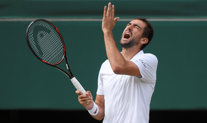 Cilic khóc nức nở vì chấn thương khi đấu Federer