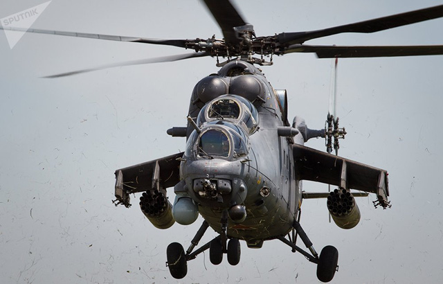 Trực thăng chiến đấu Mi-35M của Nga phô diễn sức mạnh