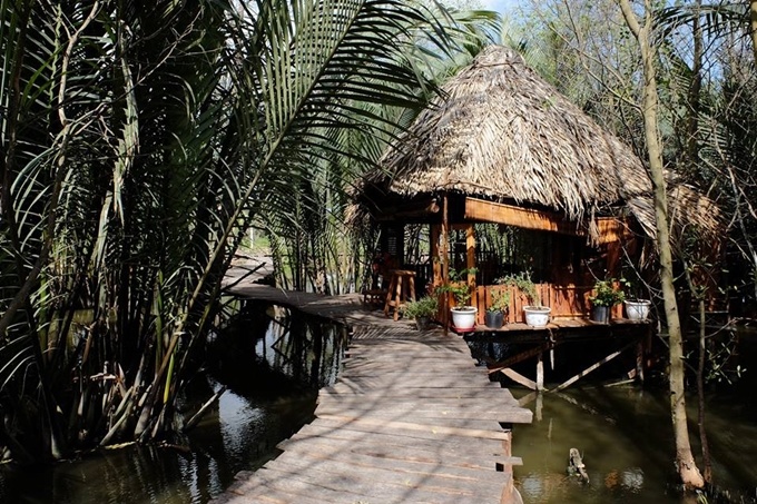 Homestay nổi trên mặt nước ở ngoại ô Sài Gòn