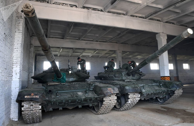 90 xe tăng Nga chuẩn bị tranh tài trong giải đua quốc tế