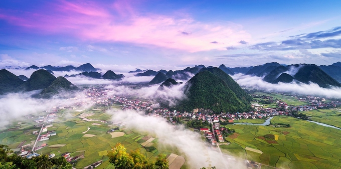 Thung lũng Bắc Sơn nhuộm vàng mùa lúa chín