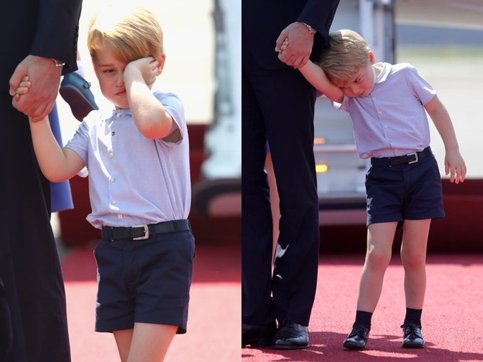 Váy áo bình dân của công chúa Charlotte, hoàng tử George