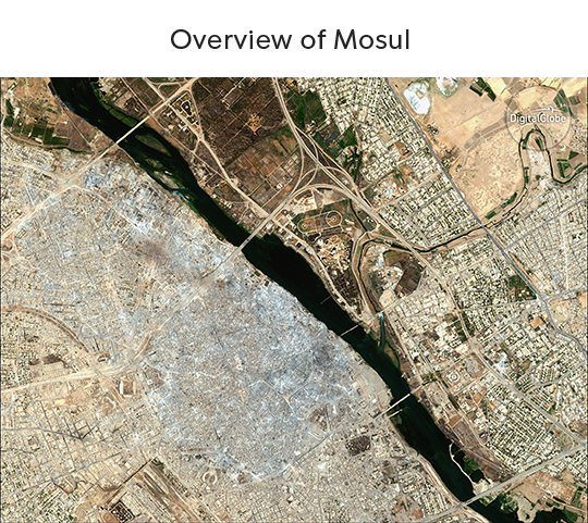 Sào huyệt Mosul trước và sau khi bị IS tàn phá