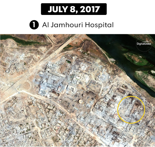 Sào huyệt Mosul trước và sau khi bị IS tàn phá