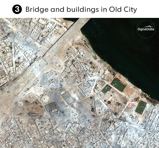 Sào huyệt Mosul trước và sau khi bị IS tàn phá