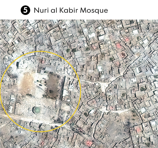 Sào huyệt Mosul trước và sau khi bị IS tàn phá