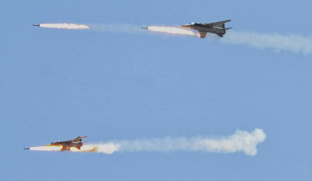 Máy bay chiến đấu Syria oanh tạc IS gần địa điểm nhạy cảm