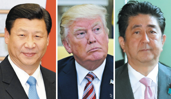 Ông Trump điện đàm với lãnh đạo Trung, Nhật về mối đe dọa Triều Tiên