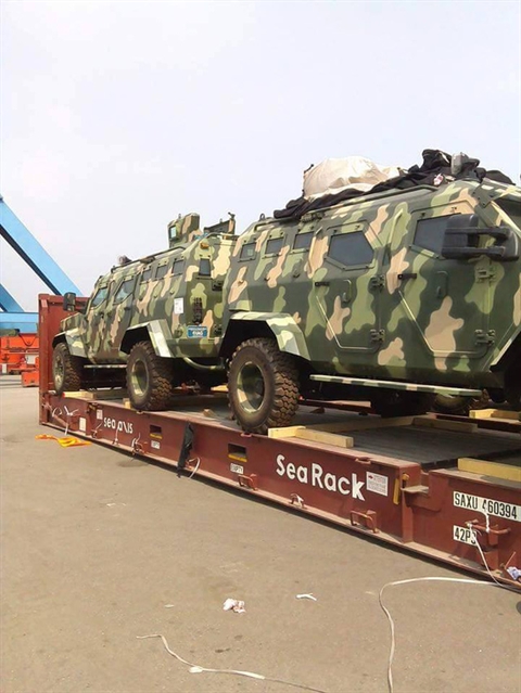 Xe bọc thép Guardian của Việt Nam xuất hiện trong diễn tập Xe bọc thép Guardian của Việt Nam xuất hiện trong diễn tập