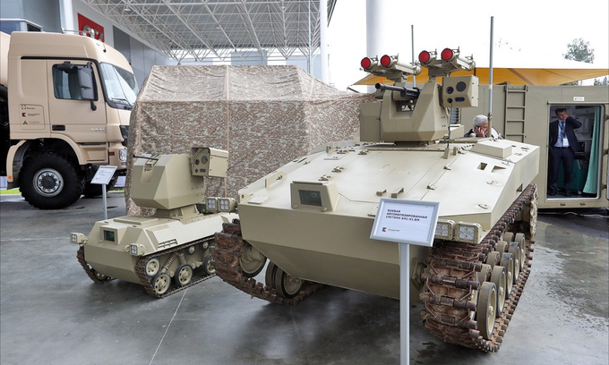 Dàn vũ khí bộ binh ở triển lãm quân sự lớn nhất Nga