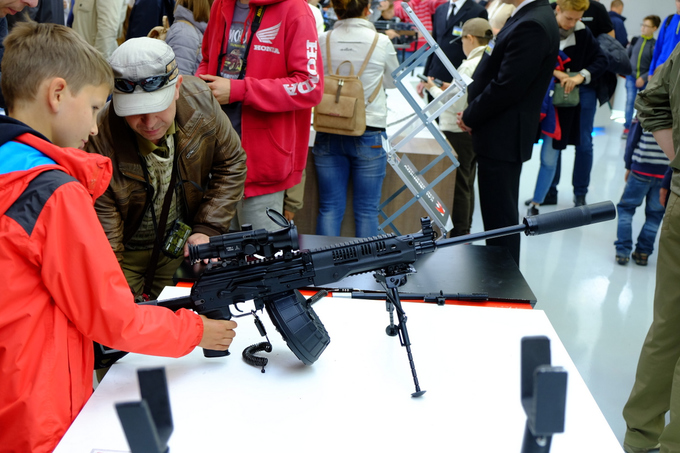 Dàn vũ khí bộ binh ở triển lãm quân sự lớn nhất Nga