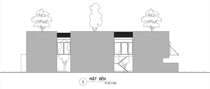Ngôi nhà Đà Nẵng đẹp lạ dù bị 'cắt' làm 3 khúc