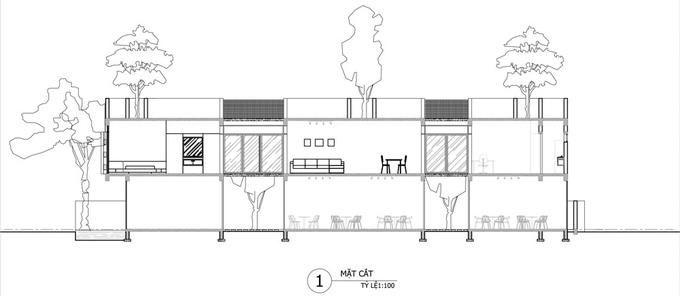 Ngôi nhà Đà Nẵng đẹp lạ dù bị 'cắt' làm 3 khúc
