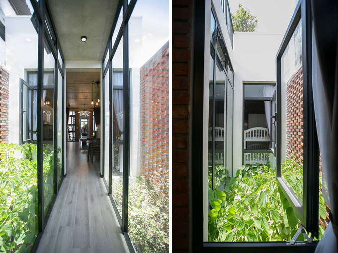 Ngôi nhà Đà Nẵng đẹp lạ dù bị 'cắt' làm 3 khúc