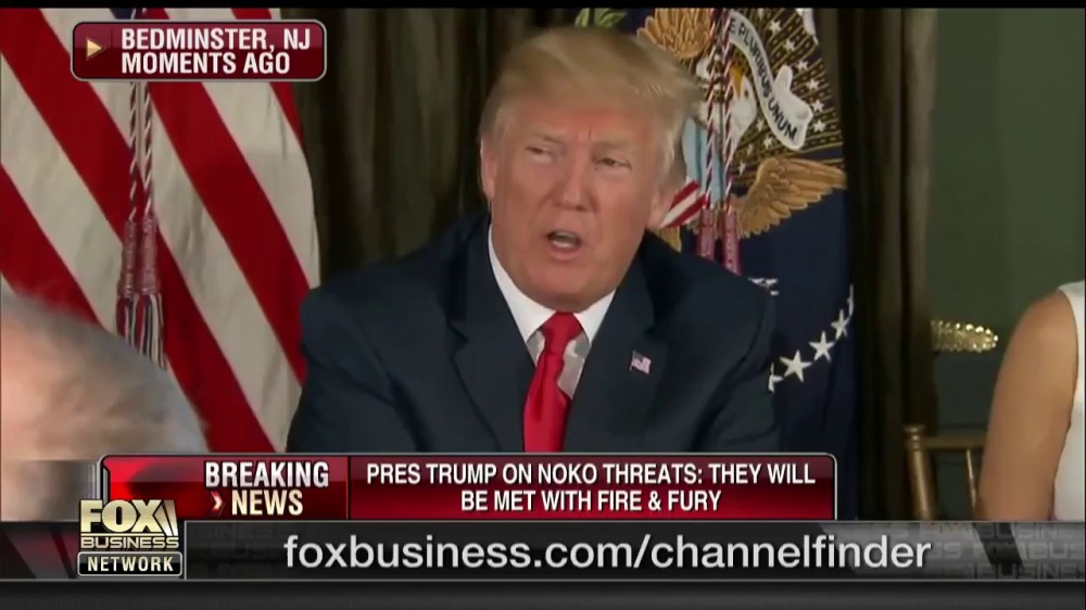Ông Trump cảnh báo Triều Tiên hứng kết cục chưa từng thấy nếu tấn công Guam