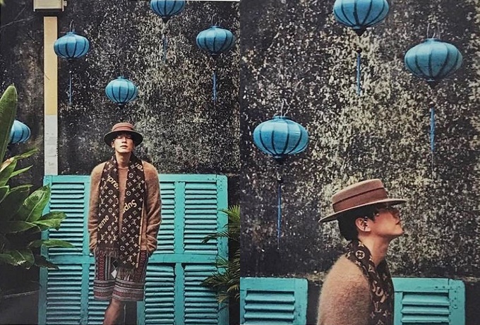 Mỹ nam cao 1,87m xứ Hàn ngồi xích lô thăm thú Hội An
