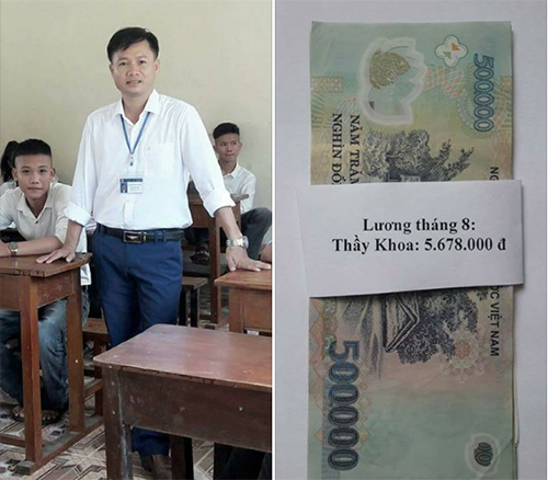 Thầy giáo Nghệ An chia sẻ đồng lương 5,6 triệu gây 'bão' cộng đồng