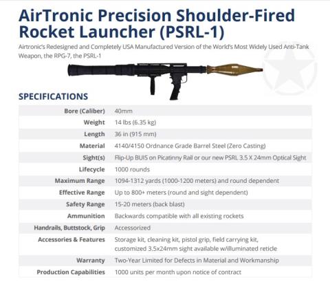 Mỹ cấp 100 súng chống tăng giống RPG-7 cho Ukraine