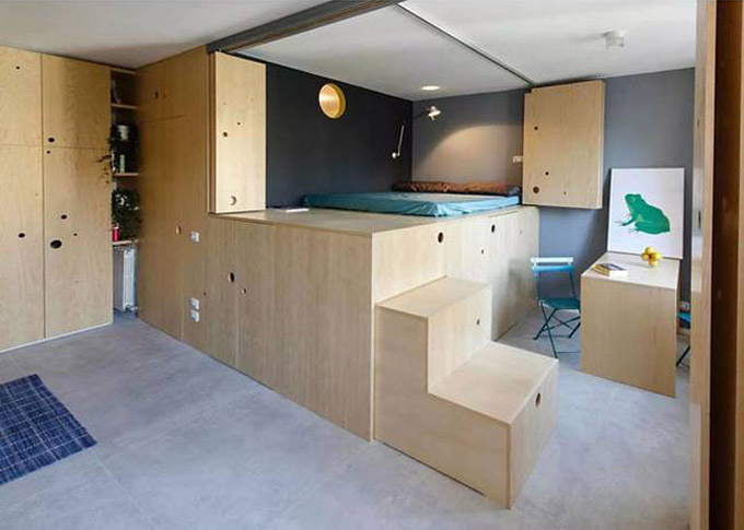 Căn hộ 30 m2 khiến khách bất ngờ vì quá nhiều chỗ để đồ