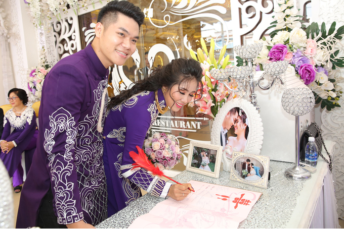 Đồng nghiệp dự tiệc cưới Lê Phương ở Trà Vinh